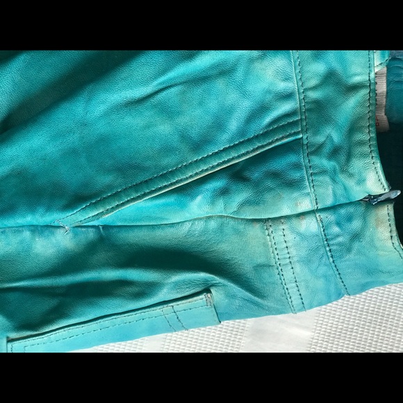 Leather short overalls - Picture 5 of 5